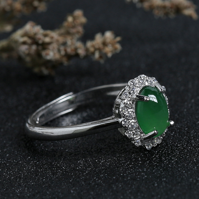 冰种翡翠戒指-红掌柜