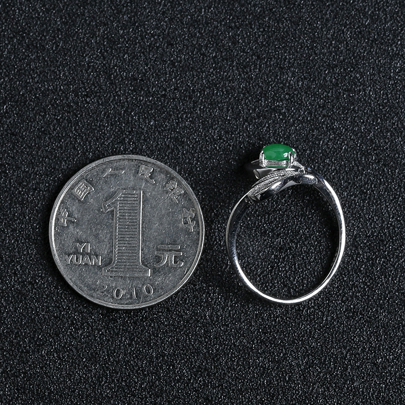 缅甸翡翠戒指-红掌柜