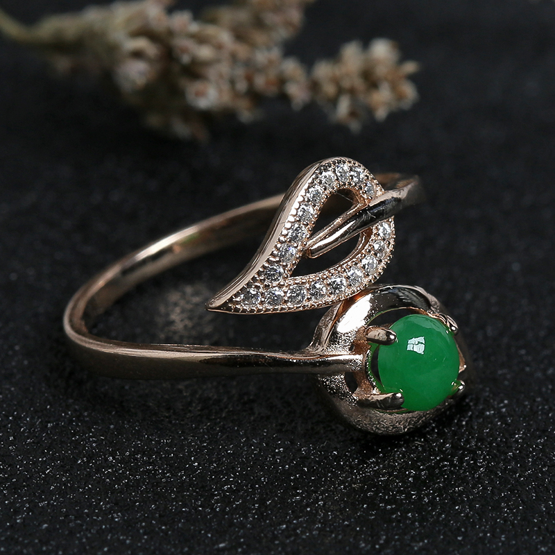 翡翠戒指-红掌柜