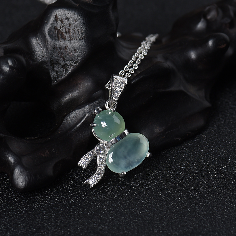 冰种翡翠项链-红掌柜