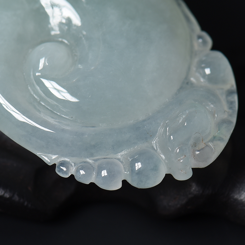 豆糯种浅绿翡翠如意-红掌柜