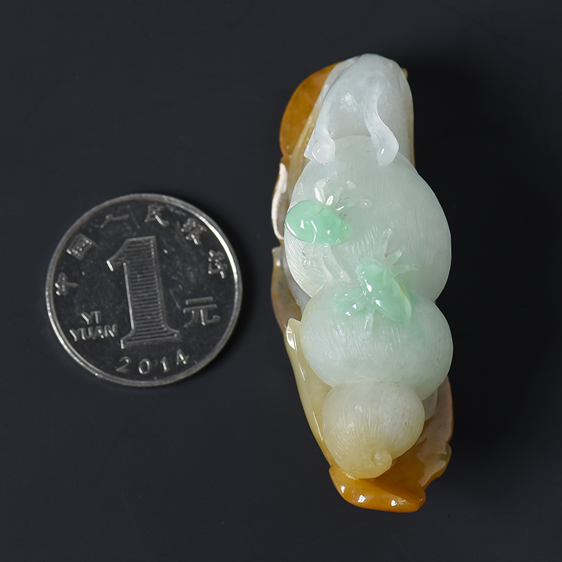 糯种福禄寿翡翠吊坠-红掌柜