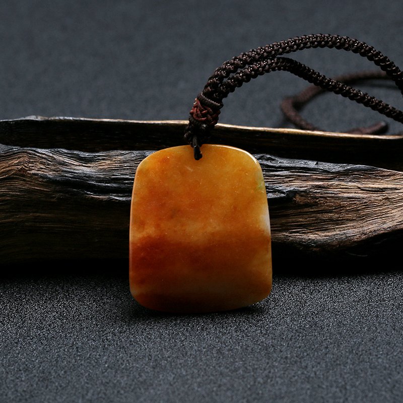 糯种翡翠福寿如意挂件 - 红掌柜