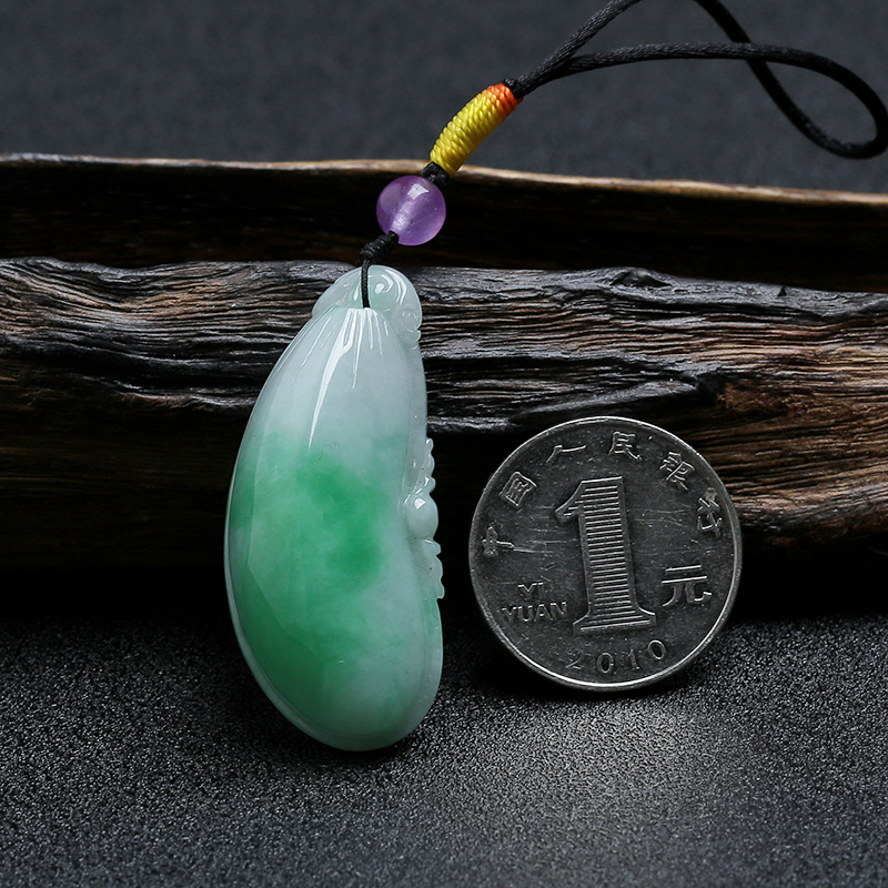 A货糯种翡翠福瓜吊坠 - 红掌柜