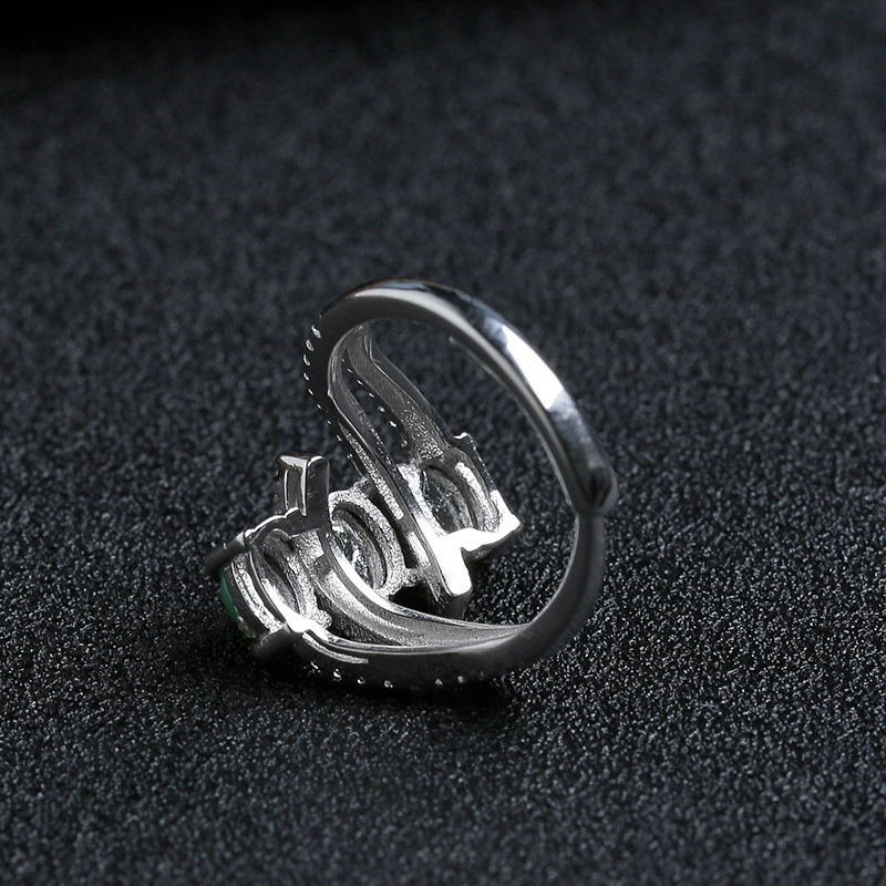 翠绿翡翠戒指 - 红掌柜