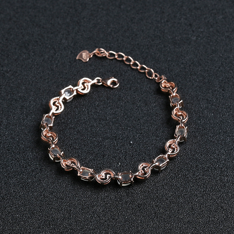 天然银镶冰种晴水翡翠套装 - 红掌柜