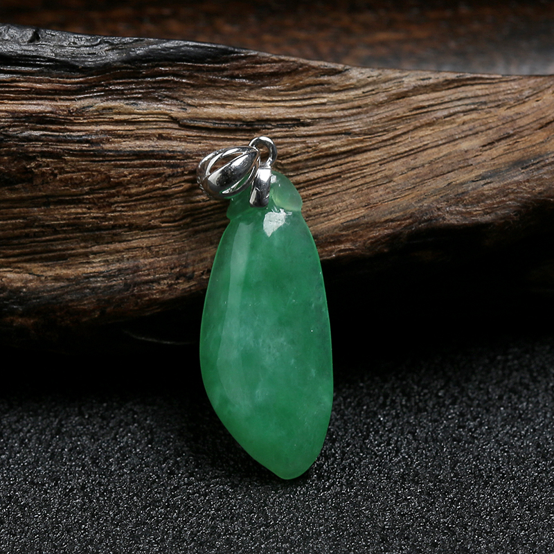 缅甸A货天然糯种翡翠福瓜吊坠 - 红掌柜