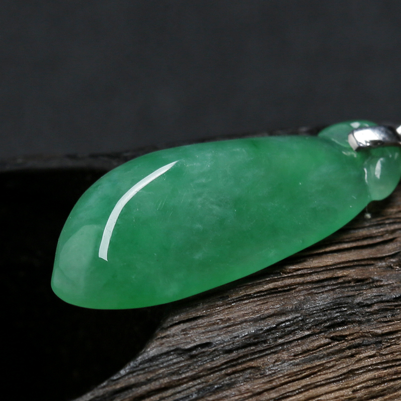 天然翡翠福瓜吊坠 - 红掌柜