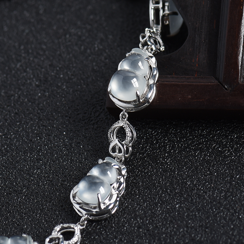 冰种翡翠手链-红掌柜