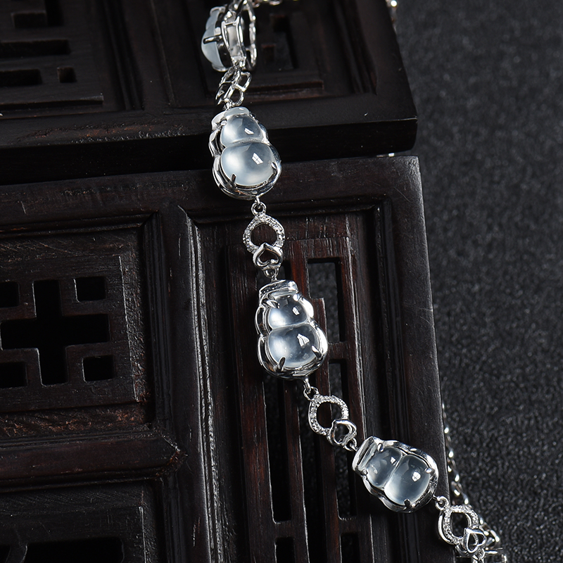 天然翡翠葫芦手链-红掌柜