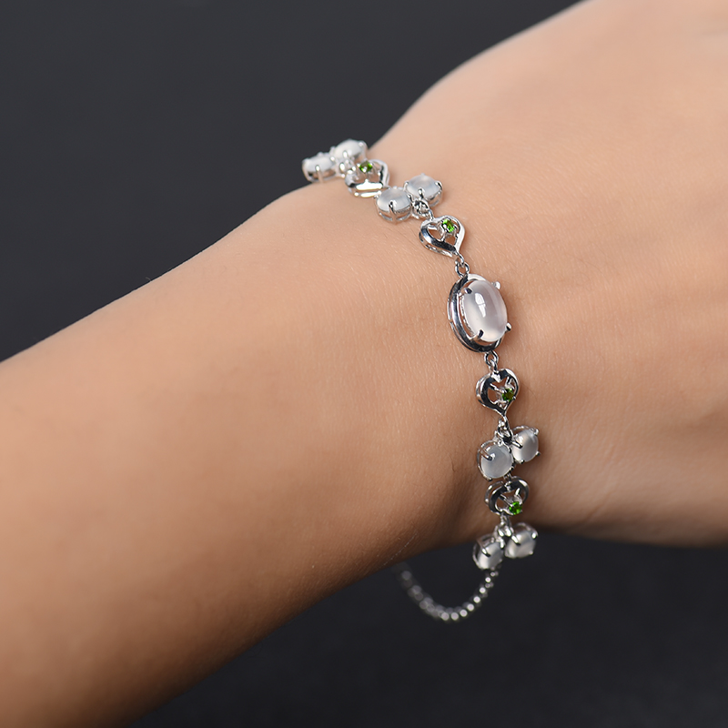 天然翡翠手链-红掌柜