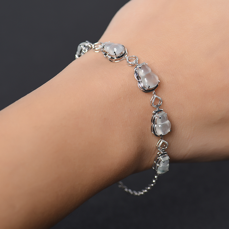 天然翡翠葫芦手链-红掌柜