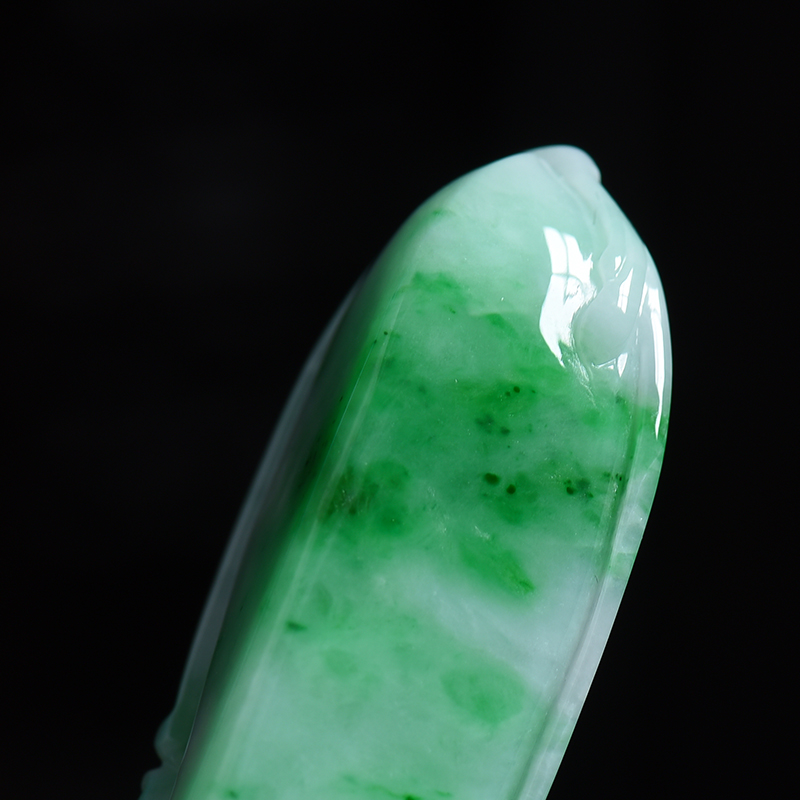 翠绿翡翠福瓜吊坠 - 红掌柜