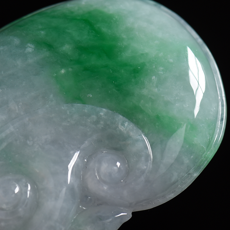 糯种翡翠如意吊坠 - 红掌柜