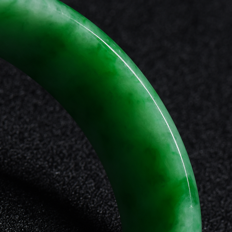 飘绿翡翠贵妃镯 - 红掌柜