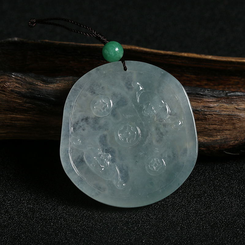 翡翠竹节吊坠-红掌柜