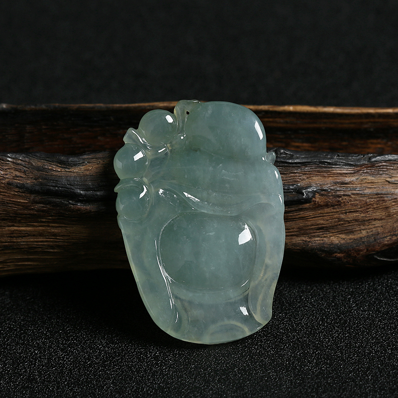 翡翠站佛吊坠-红掌柜