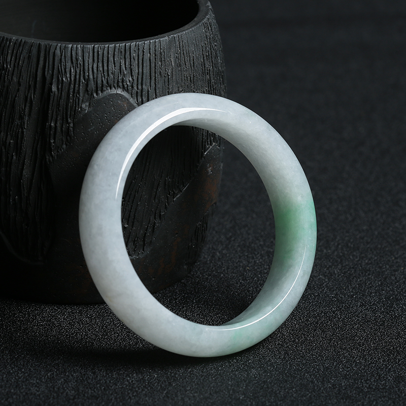 缅甸翡翠平安镯-红掌柜