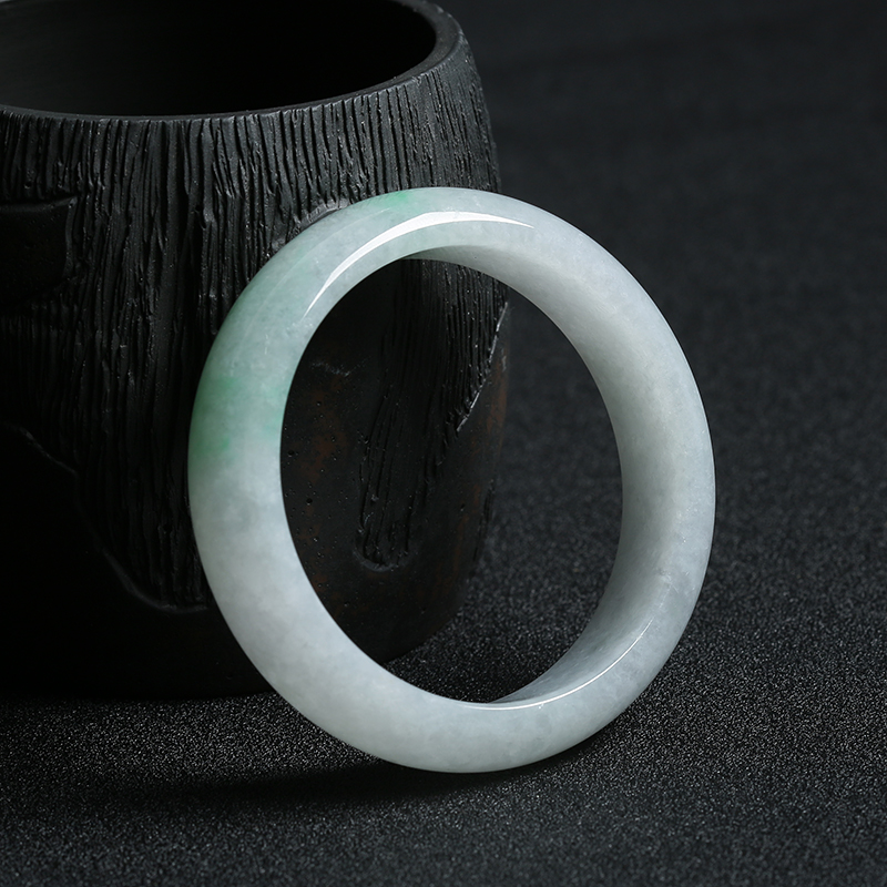 缅甸翡翠平安镯-红掌柜