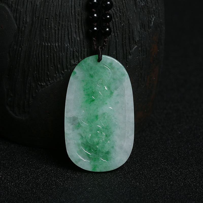 翡翠竹节吊坠-红掌柜