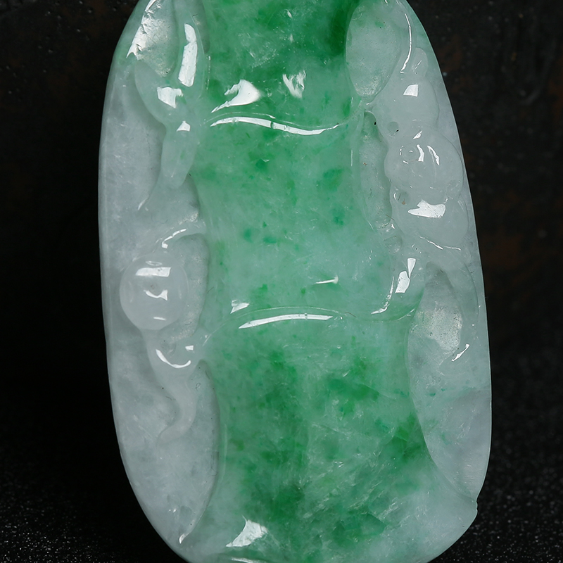 豆种飘绿花翡翠竹节-红掌柜