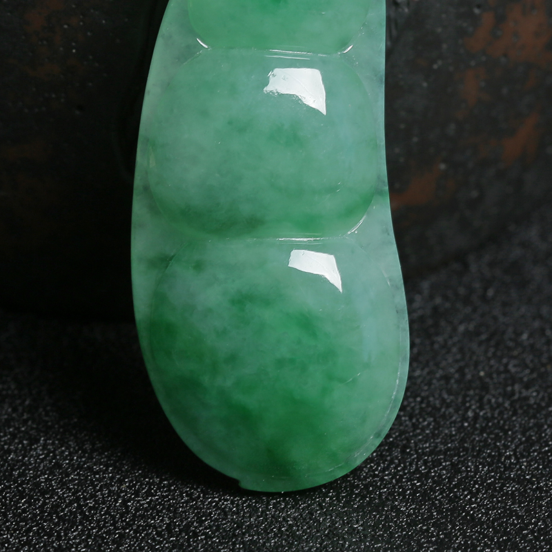 缅甸A货天然冰糯种翡翠吊坠 -红掌柜