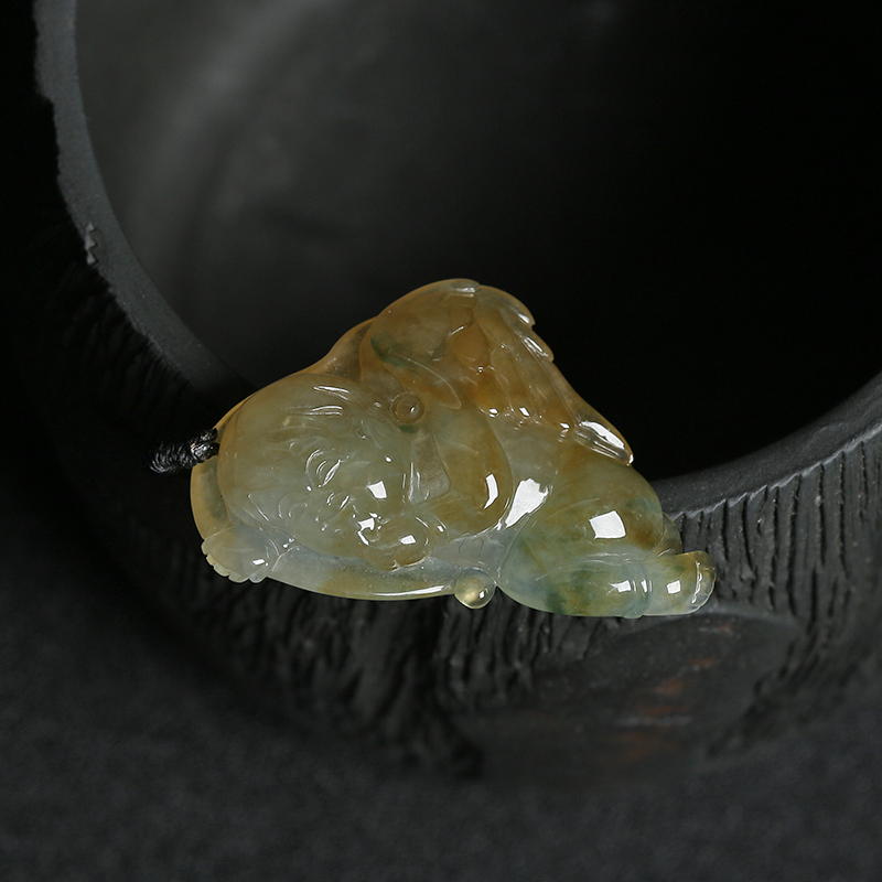 翡翠童子吊坠 - 红掌柜