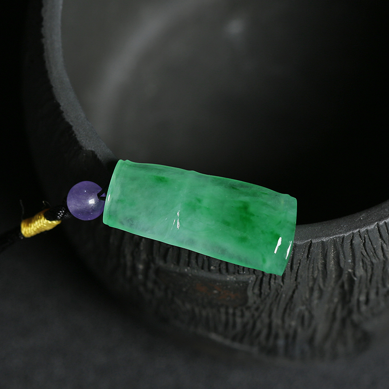 翡翠竹节吊坠 - 红掌柜