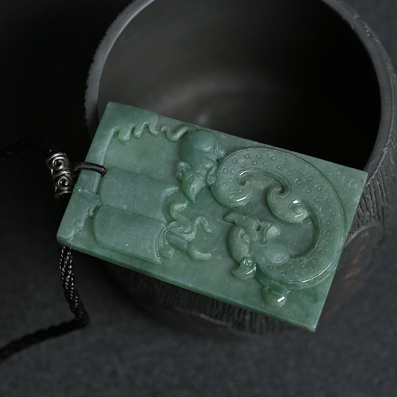 翡翠望子成龙吊坠 - 红掌柜