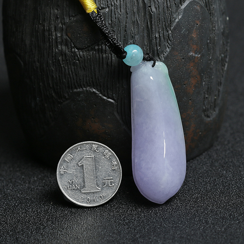 缅甸A货天然糯种翡翠福瓜吊坠 - 红掌柜