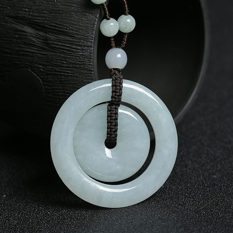 翡翠平安吊坠 - 红掌柜