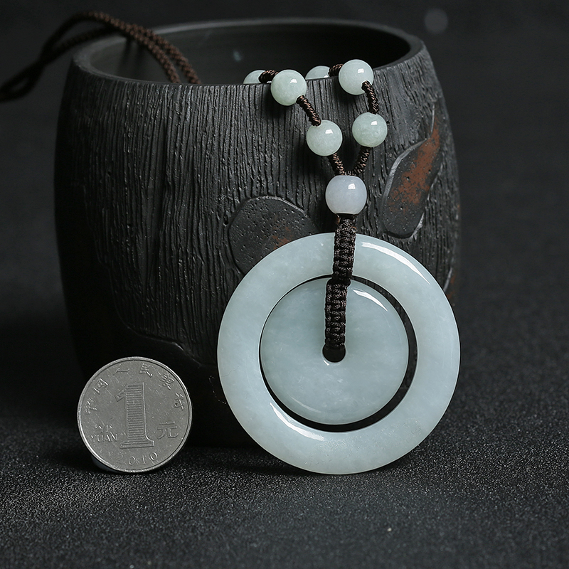 缅甸A货翡翠吊坠 - 红掌柜