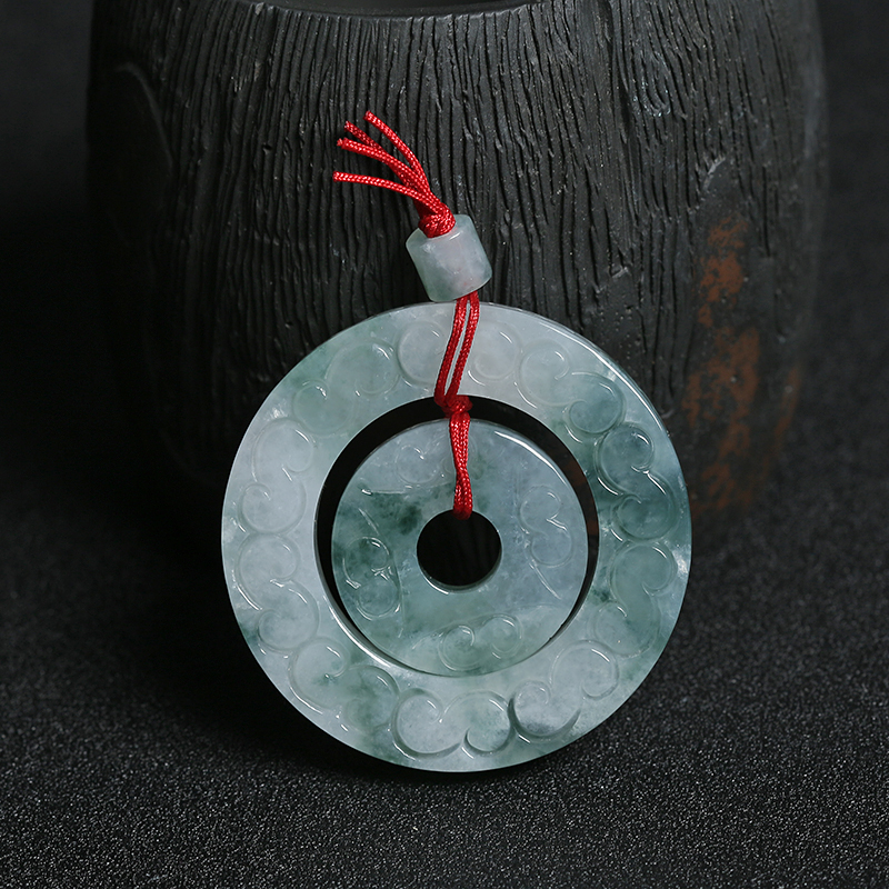 翡翠平安吊坠-红掌柜