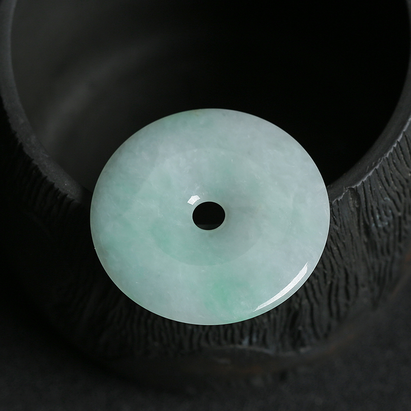 翡翠平安扣吊坠-红掌柜