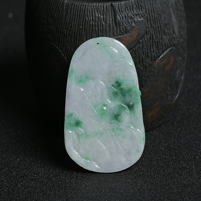 翡翠鱼跃龙门吊坠-红掌柜