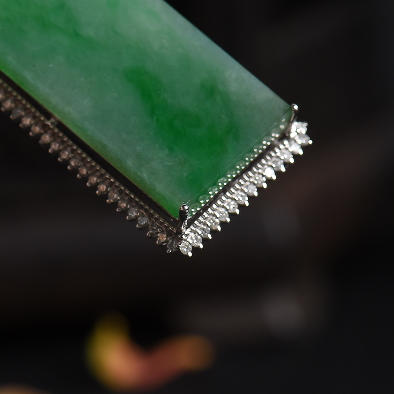 翡翠无事牌吊坠 - 红掌柜