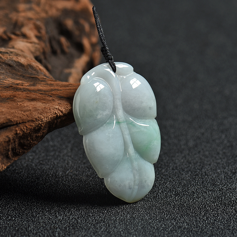 飘翠翡翠金枝玉叶吊坠-红掌柜