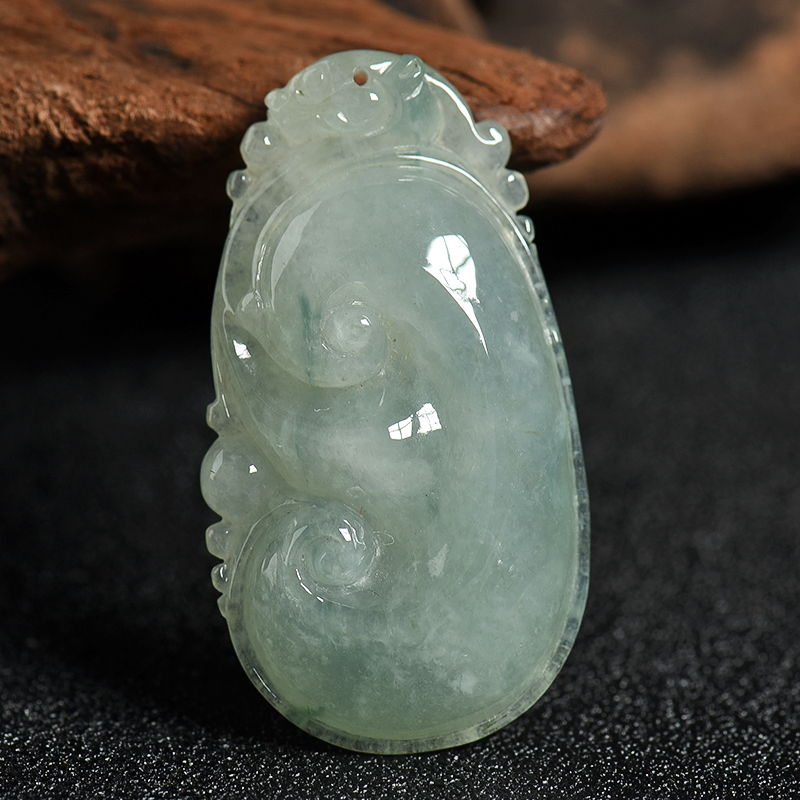 翡翠如意吊坠 - 红掌柜