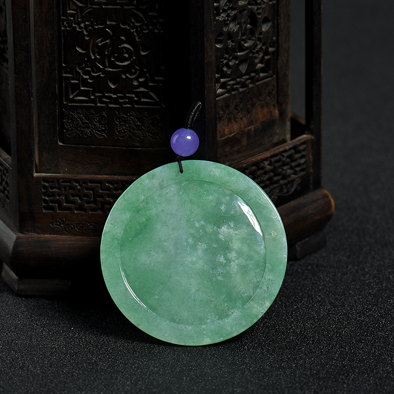 飘绿翡翠喜上眉梢吊坠-红掌柜