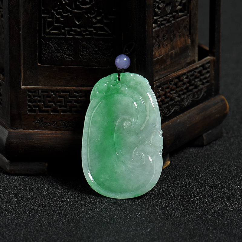 翡翠如意吊坠-红掌柜