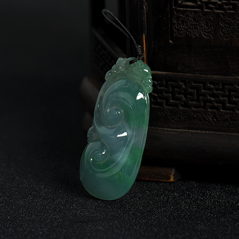 翡翠如意吊坠-红掌柜