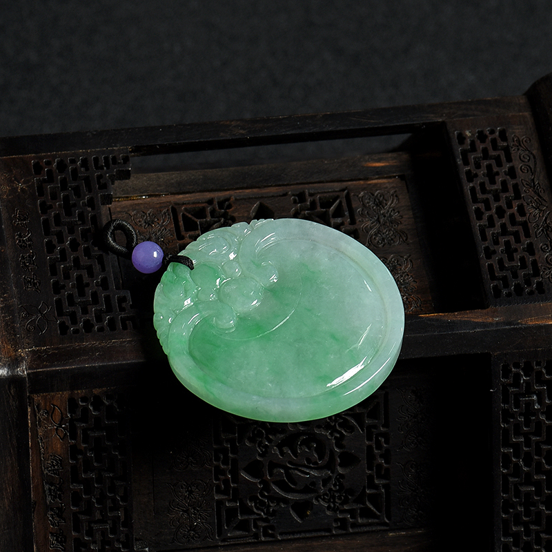 翡翠如意平安吊坠-红掌柜