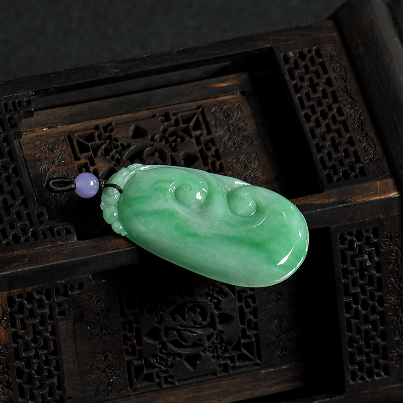 翡翠如意吊坠-红掌柜