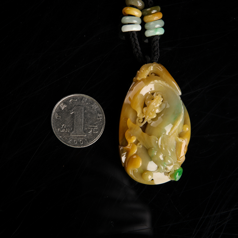 翡翠吊坠-红掌柜