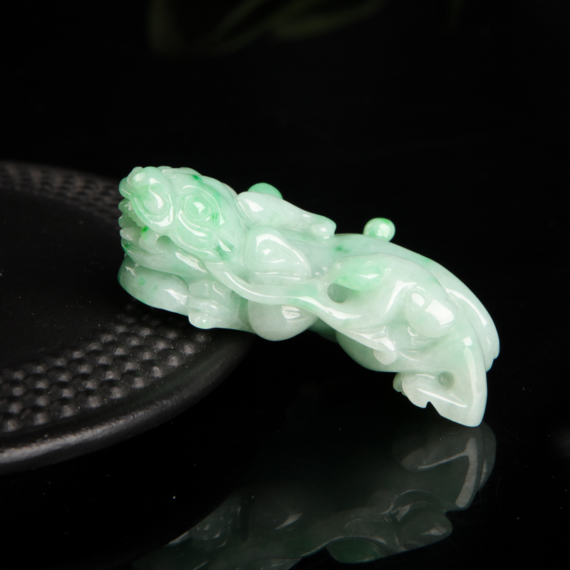 飘翠翡翠貔貅吊坠-红掌柜