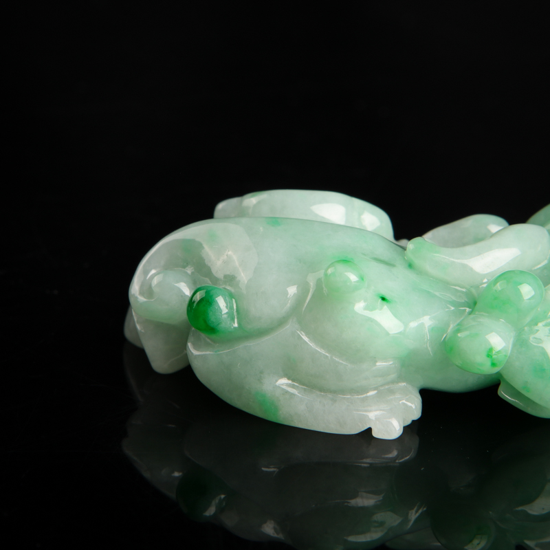 天然翡翠貔貅吊坠-红掌柜