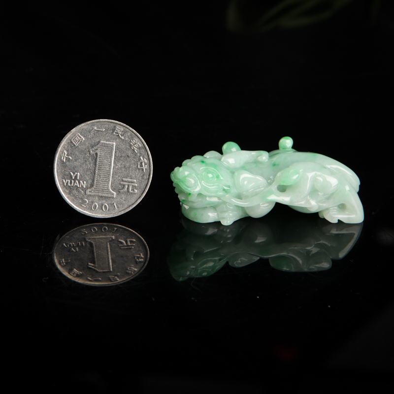 缅甸翡翠貔貅吊坠-红掌柜