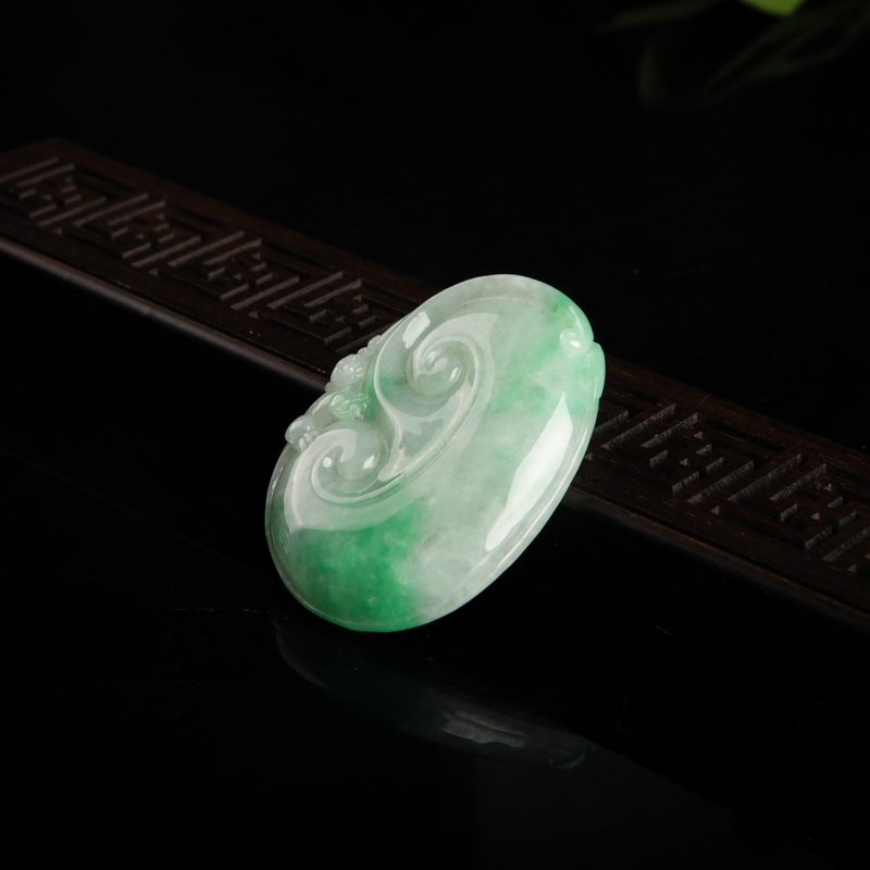 翡翠如意吊坠-红掌柜