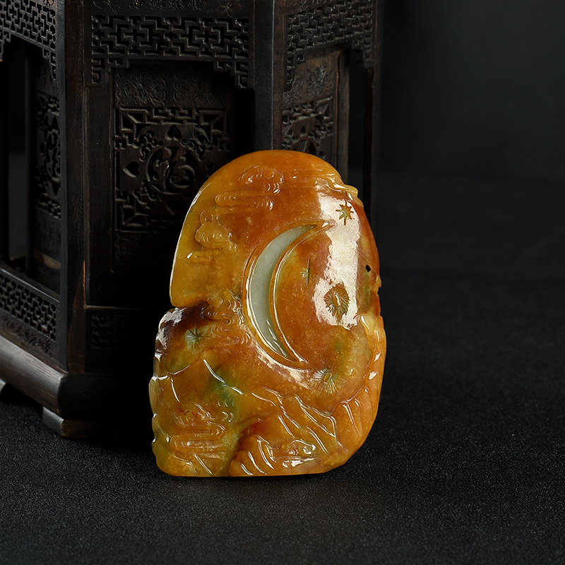 翡翠美人摆件-红掌柜