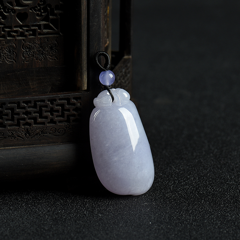 糯种翡翠福瓜吊坠-红掌柜